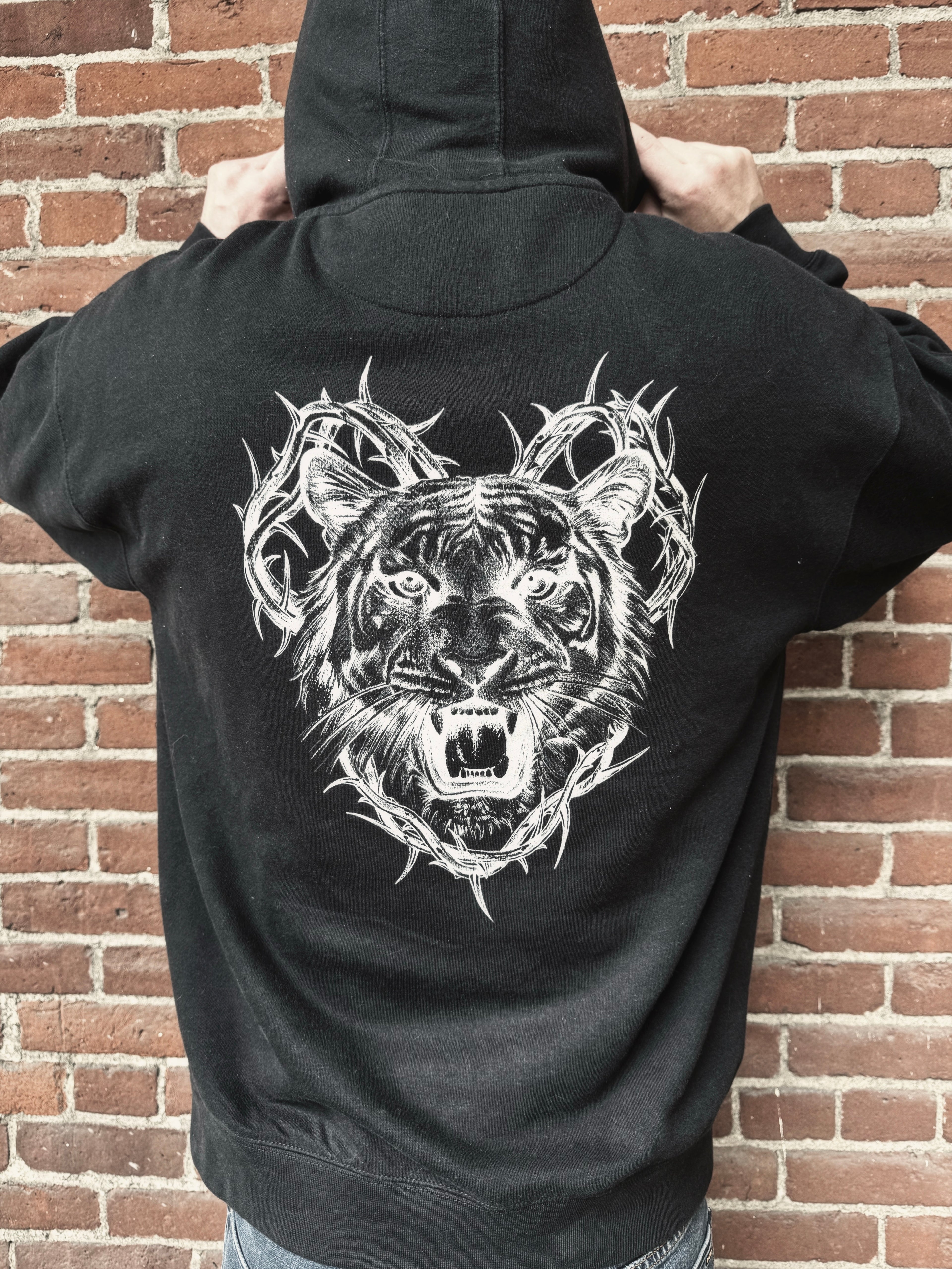 Inverted Tiger & Thorns Hoodie