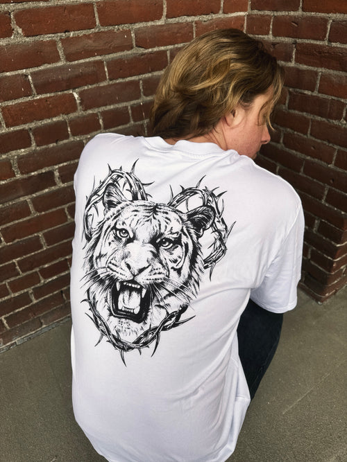 Tiger & Thorns - oversized high neck organic