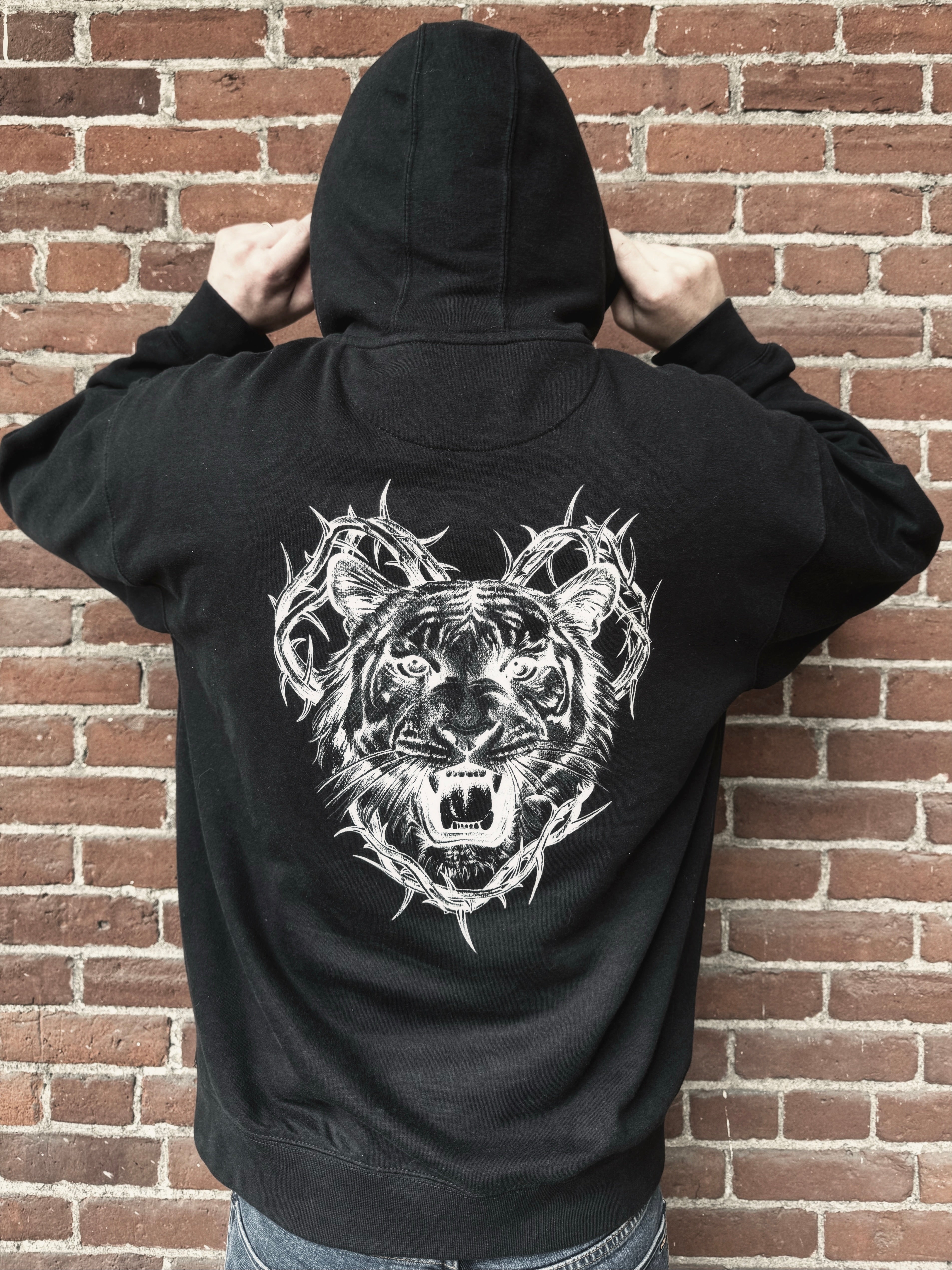 Inverted Tiger & Thorns Hoodie