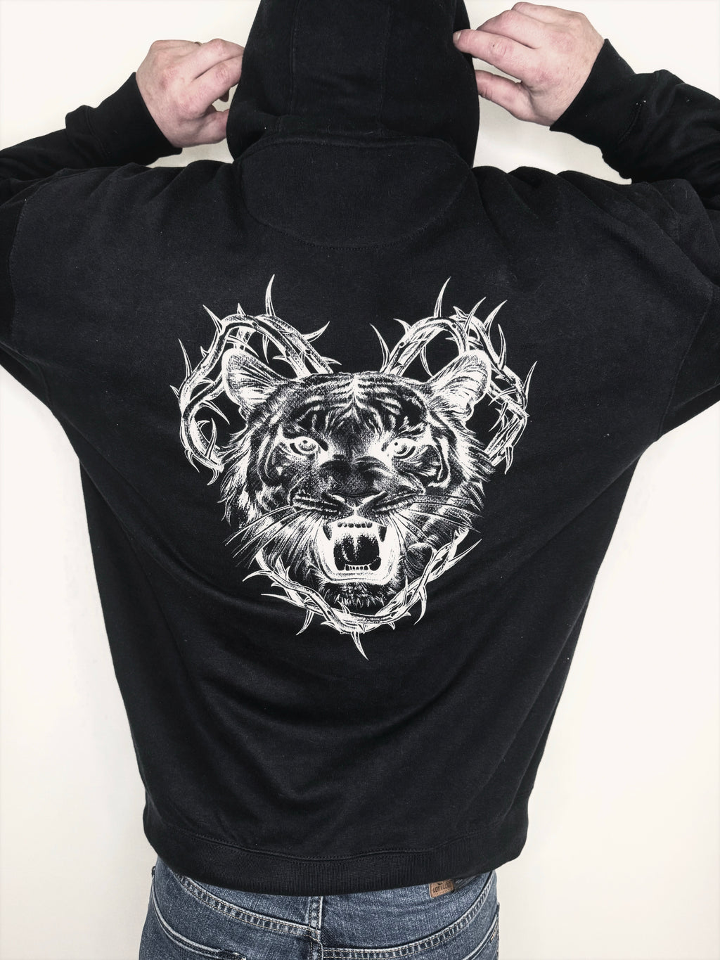 Inverted Tiger & Thorns Hoodie